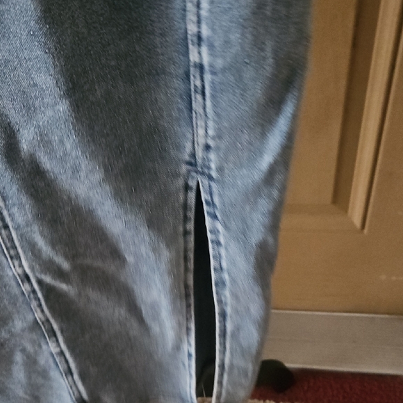 Angel Biba Blue Spaghetti Strap Sheath Dress - Picture 3 of 6